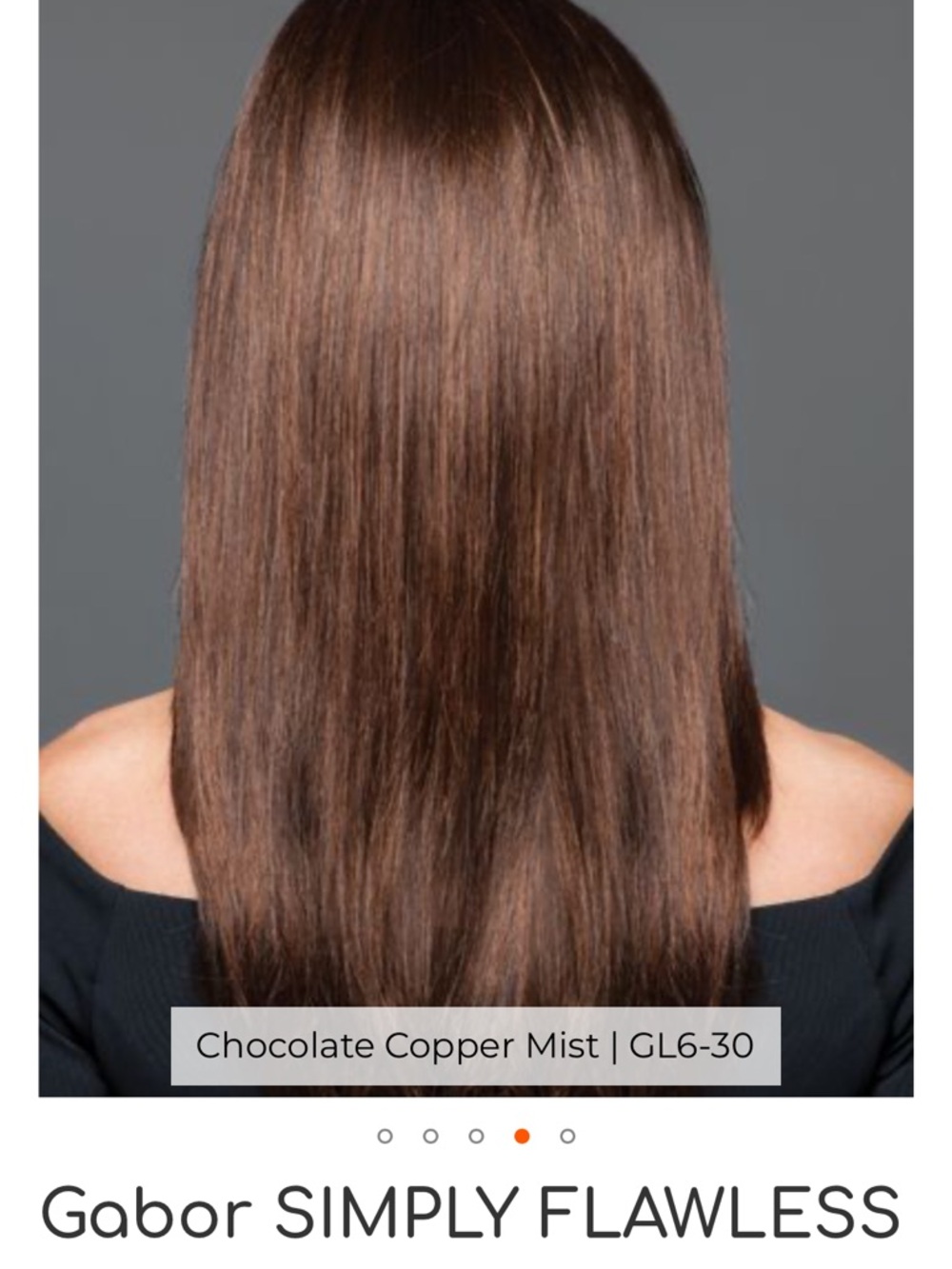 Gabor Simply Flawless Chocolate Copper Mist Women's Hair